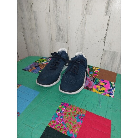 Vionic Womens Fresh Joey Casual Lace Up Sneaker Shoes Navy Blue US 7.5 - Picture 4 of 10
